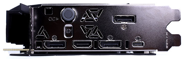 Как и на других видеокартах iGame, на корпусе надета специальная кнопка One-Key Overclock, которая повышает частоту до 1815 МГц